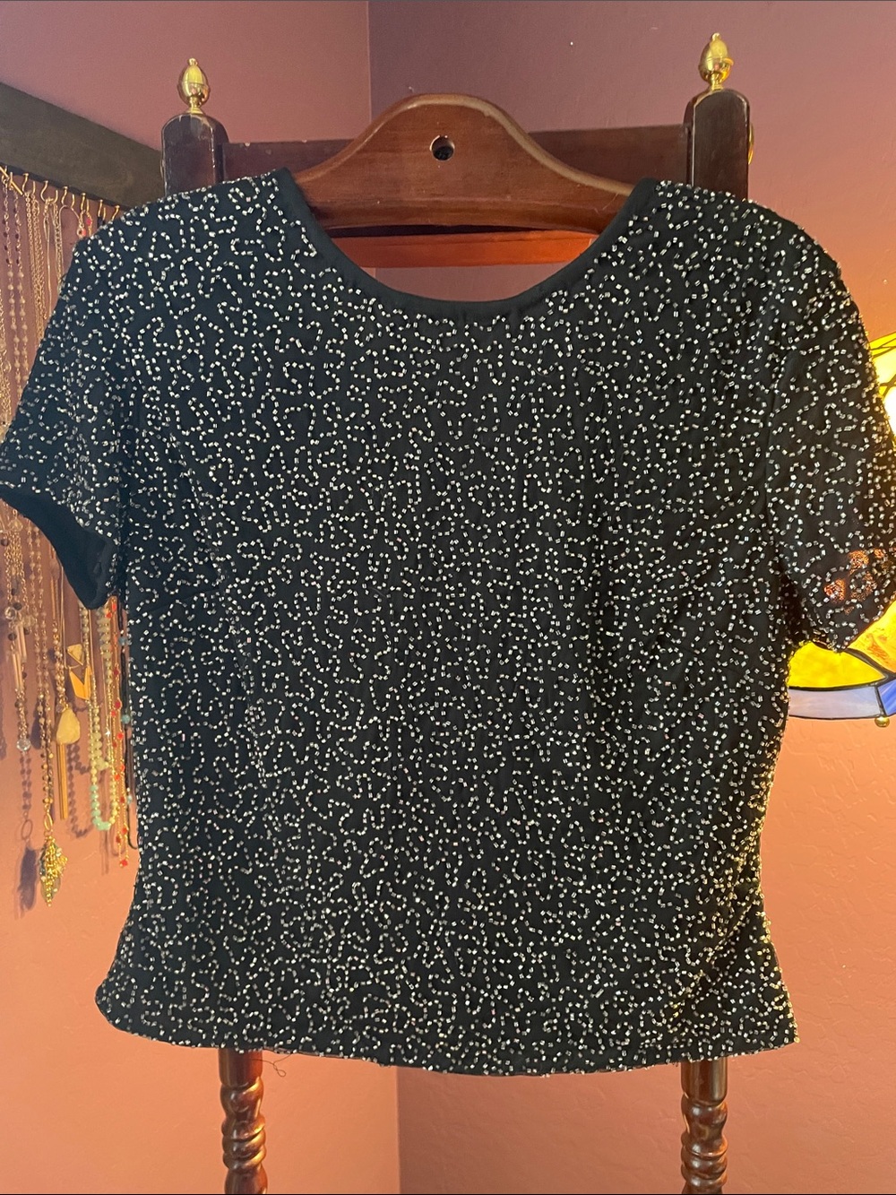 VTG STENAY BEADED BLOUSE